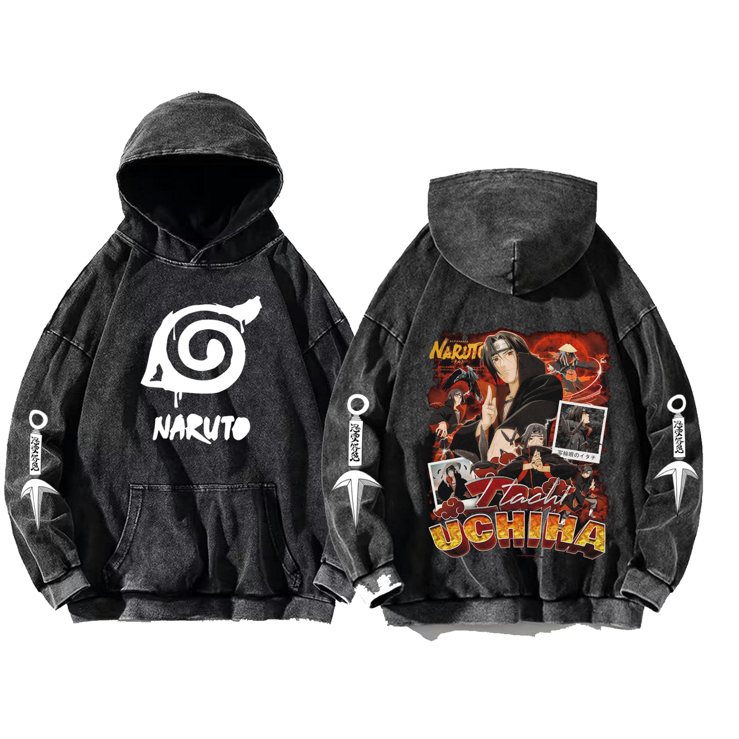 Naruto Shippuden One Size hoodie Washed Back 72