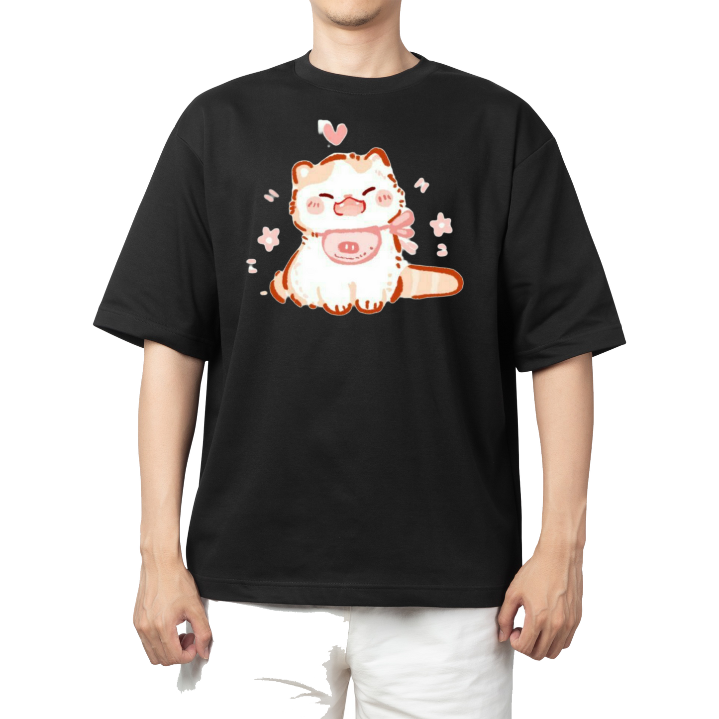 cat One Size t- shirt Black 72