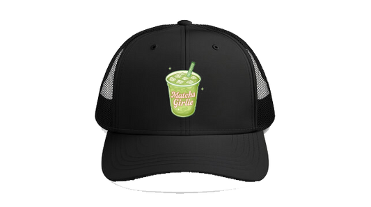 Baseball cap Black Matcha Girlie 118