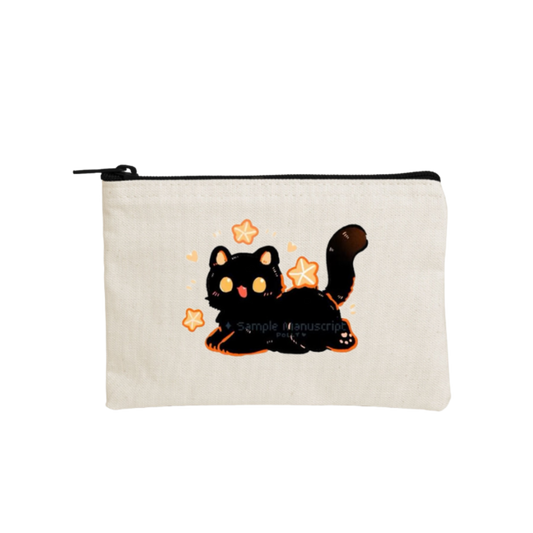 cat wallet pencil case Beige 73
