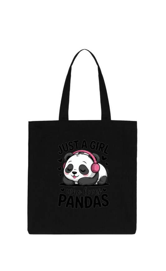 JUST A GIRL tote bag Black 73