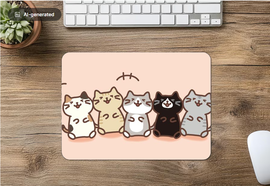 Mouse Pad Fuku Fuku Nyanko