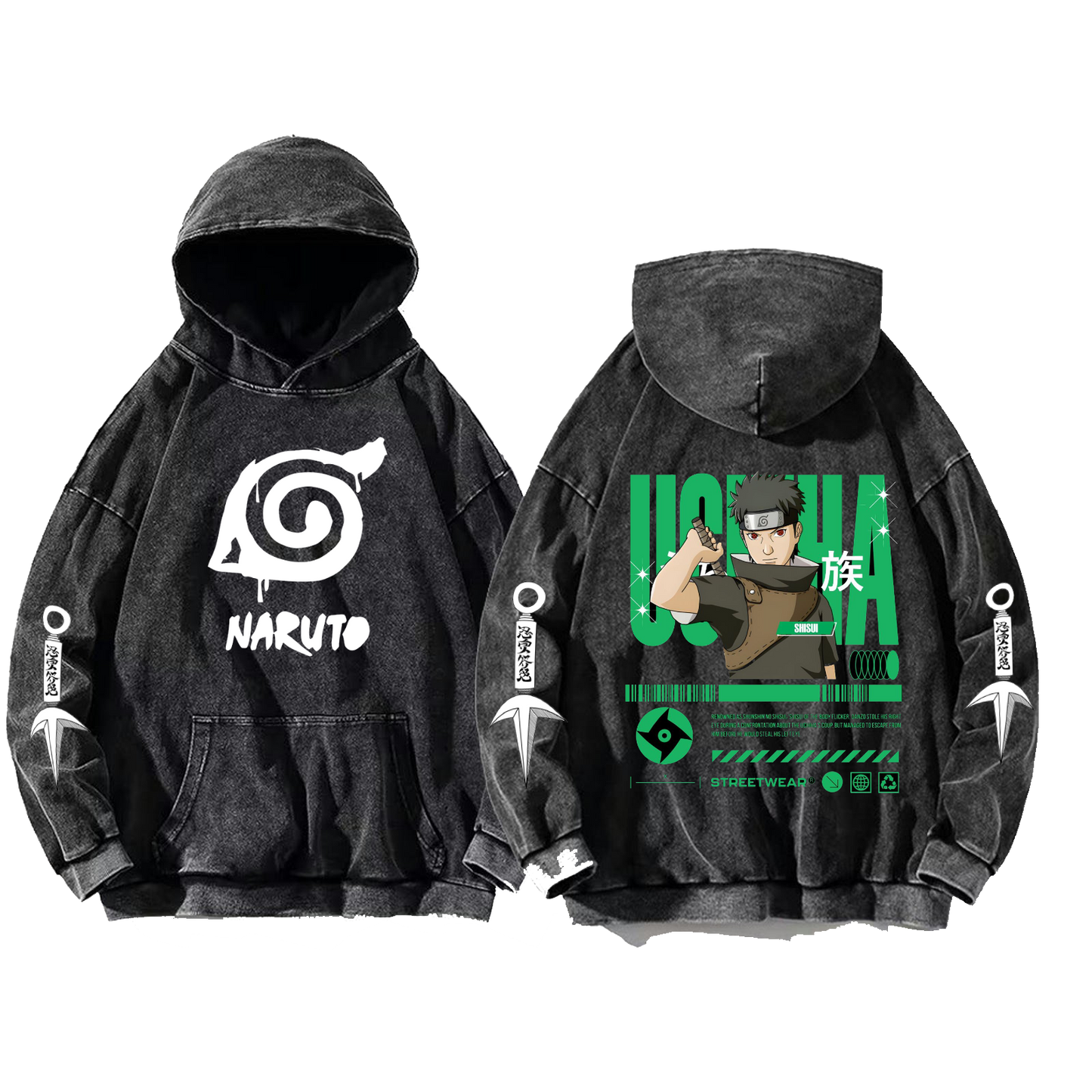 Naruto Shippuden One Size hoodie Washed Back 73