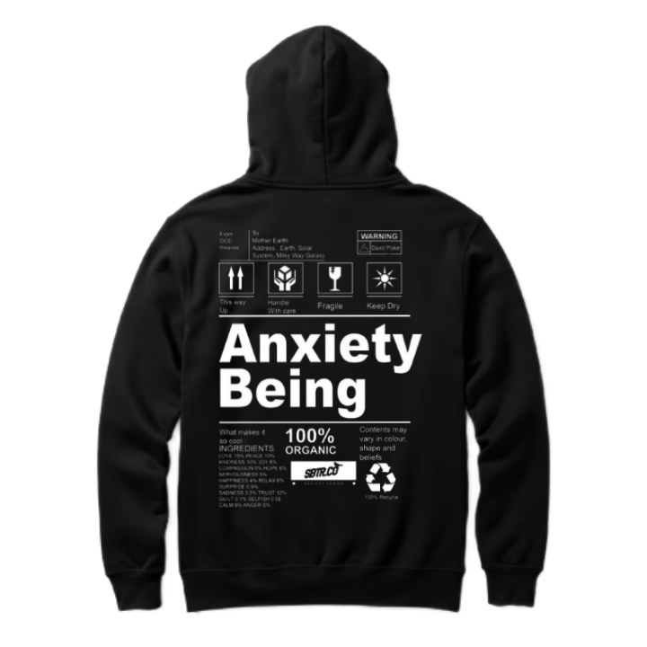 This way Up Back text oversize hoodie back 73