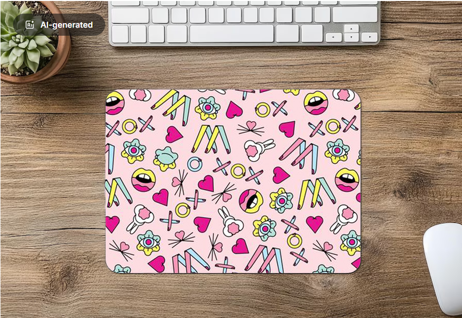 Mouse Pad Doodle Pattern