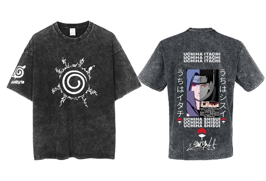Naruto Shippuden t- shirt One Size Washed Back 74