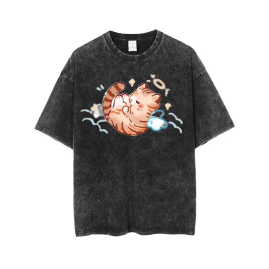 cat One Size t- shirt  Washed 74