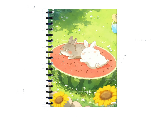 Cute rabbits Notebook A5 8