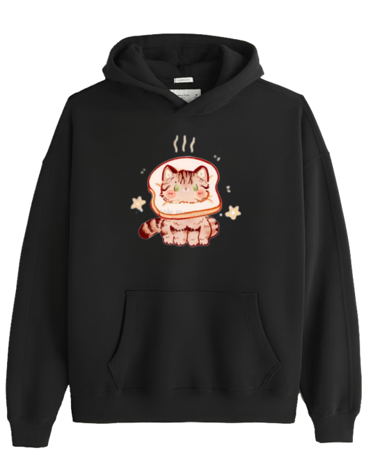 cat Oversize Hoodie Black 74