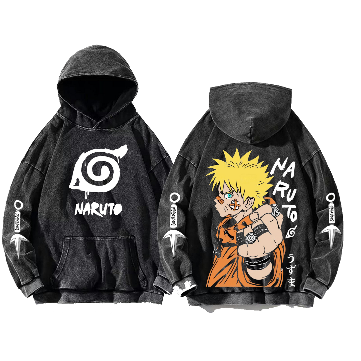 Naruto Shippuden One Size hoodie Washed Back 74
