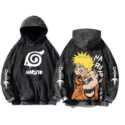 Naruto Shippuden One Size hoodie Washed Back 74