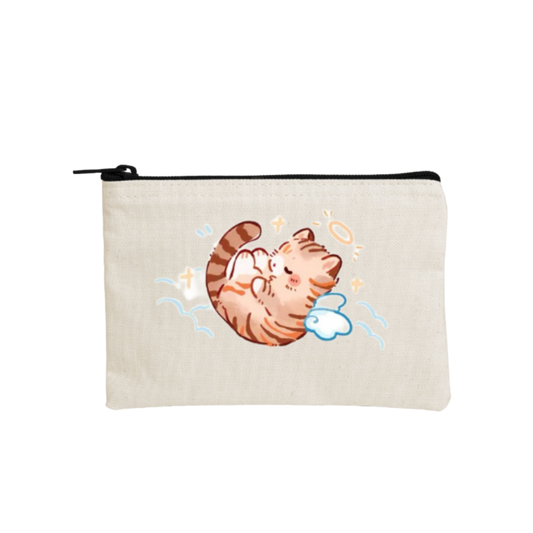 cat wallet pencil case Beige 74