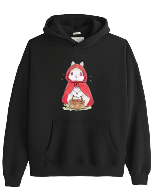bunny Oversize Hoodie Black 74