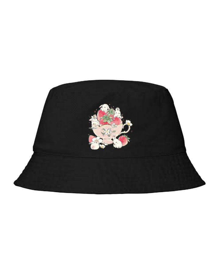 bunny Bucket hat Fishman hat cap Black 74