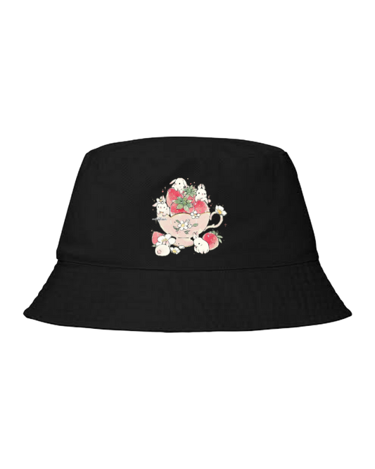bunny Bucket hat Fishman hat cap Black 74