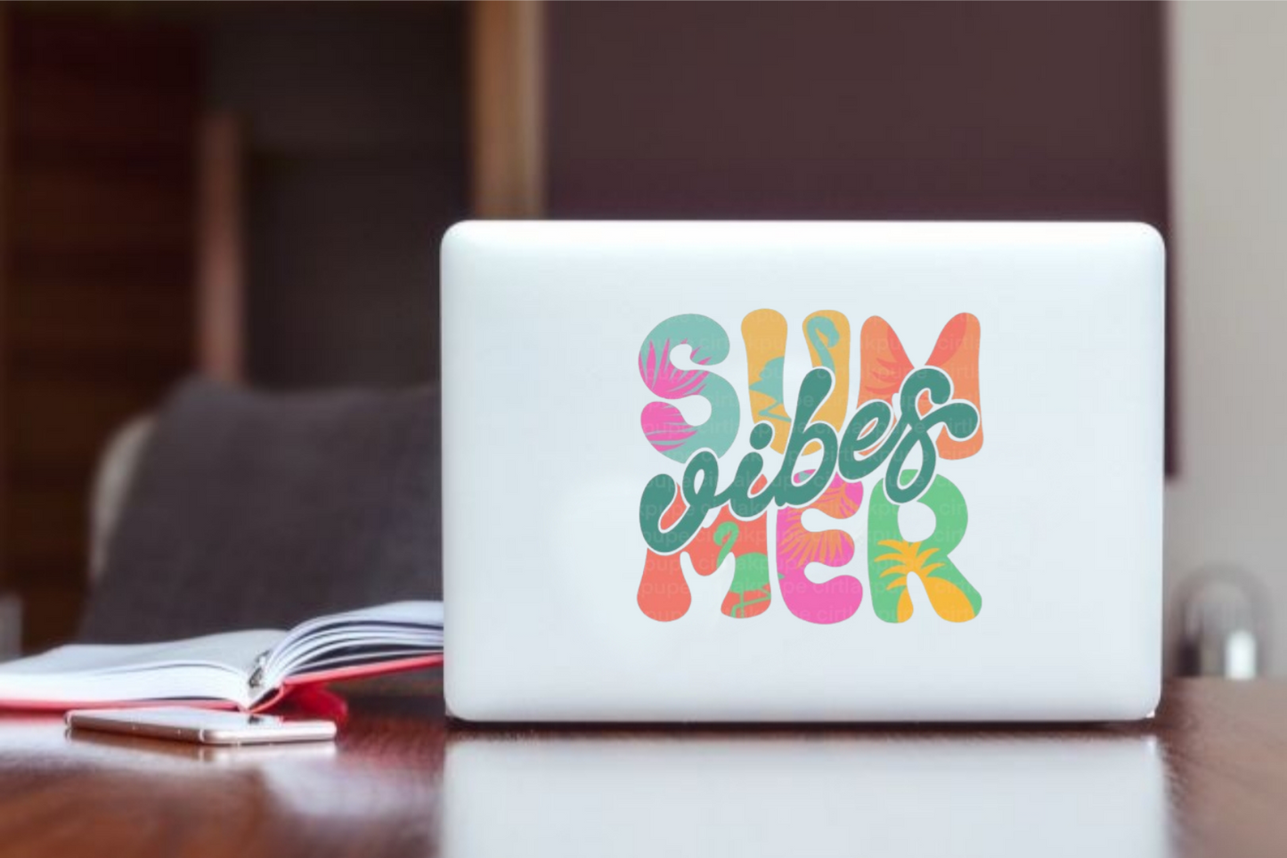 Summer Vibes Laptop Sticker 74