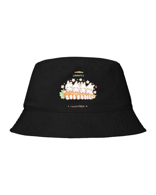 bunny Bucket hat Fishman hat cap Black 75