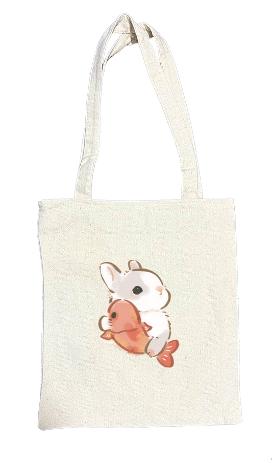 bunny tote bag White 75