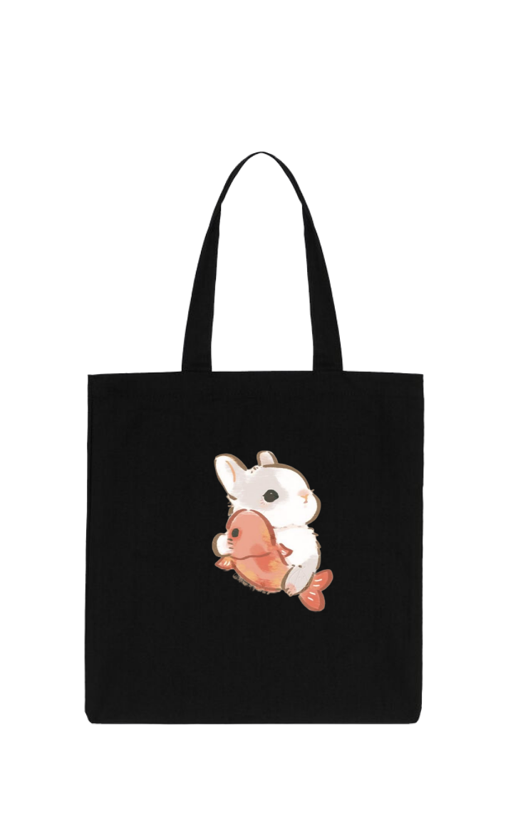 bunny tote bag White 75