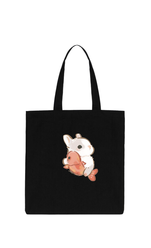 bunny tote bag White 75