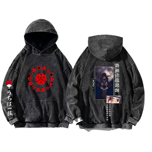 Naruto Shippuden One Size hoodie Washed Back 75