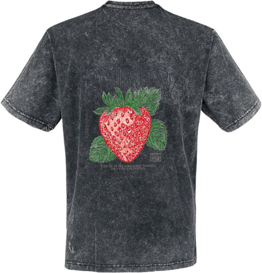 STRAWBERRY FESTIVAL t- shirt One Size Washed Back 75