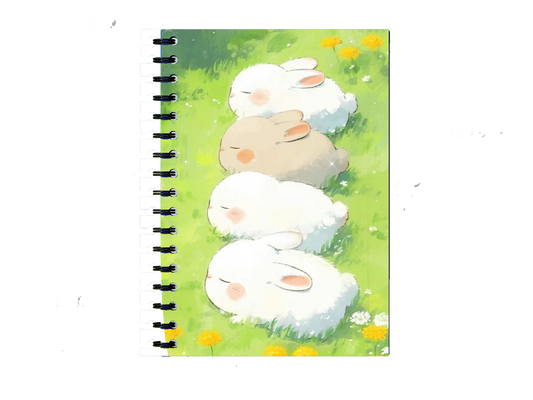 Cute rabbits Notebook A5 9