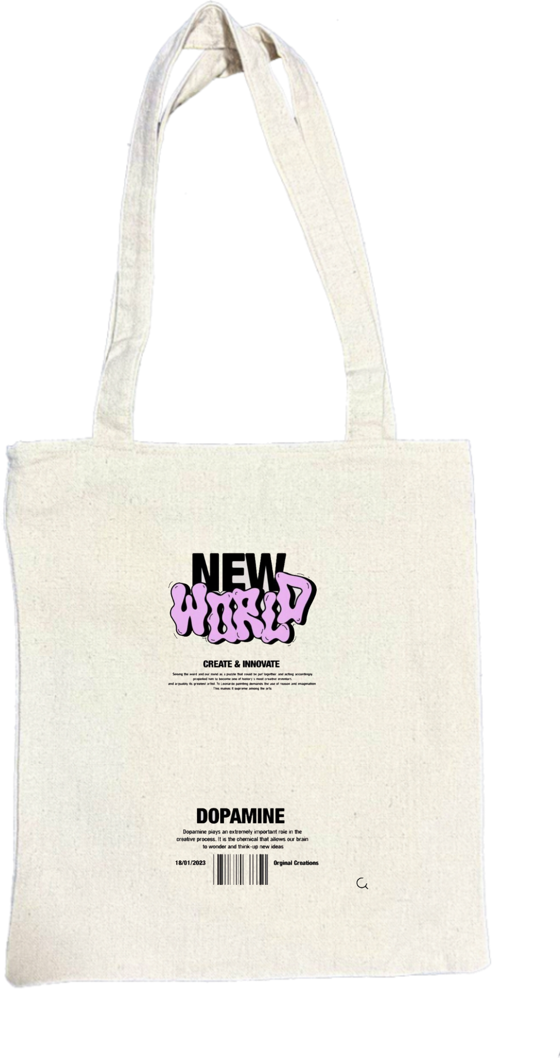NEW tote bag beige 75