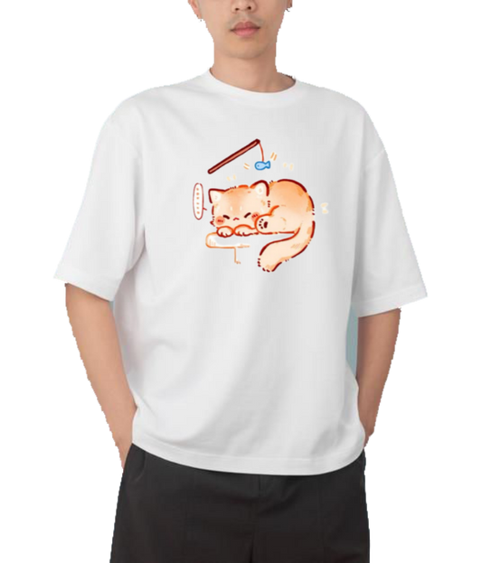 cat One Size t- shirt White 76