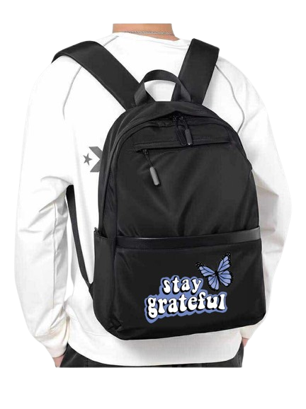 stay grateful School Back bag bag 123