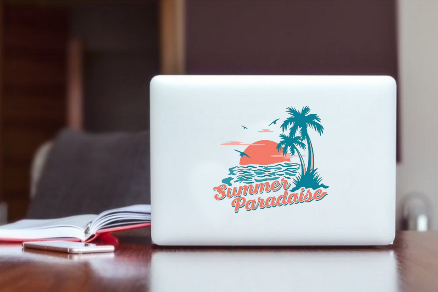 Summer Vibes Laptop Sticker 76