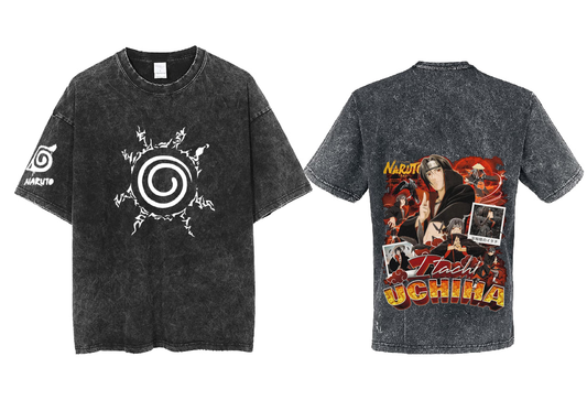 Naruto Shippuden t- shirt One Size Washed Back 76