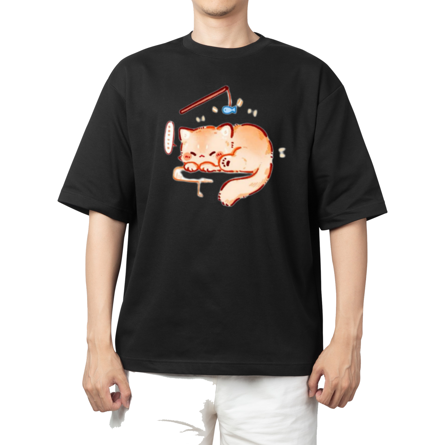 cat One Size t- shirt Black 76
