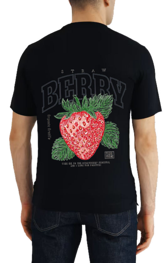 BERRY t- shirt One Size Black back 76