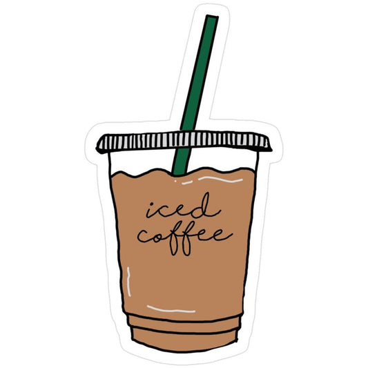 Sticker coffee iced coffee 77
