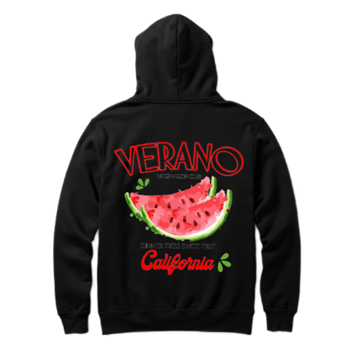 VERANO One Size hoodie Black Back 77