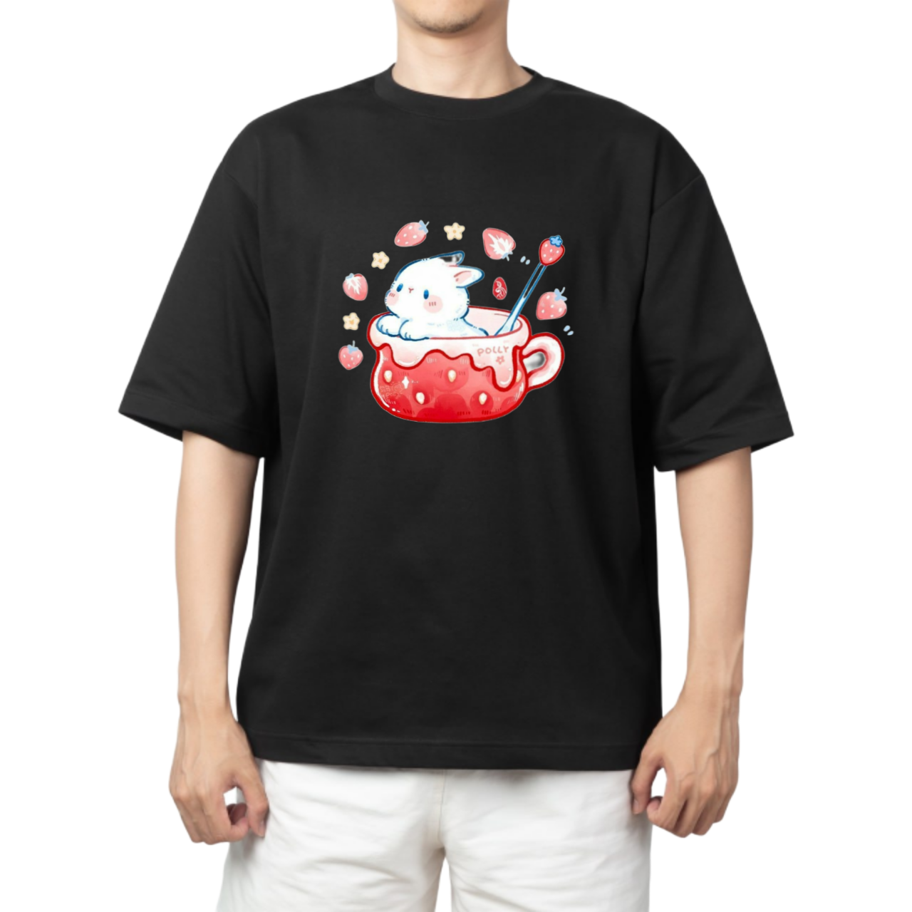 bunny One Size t- shirt Black 77