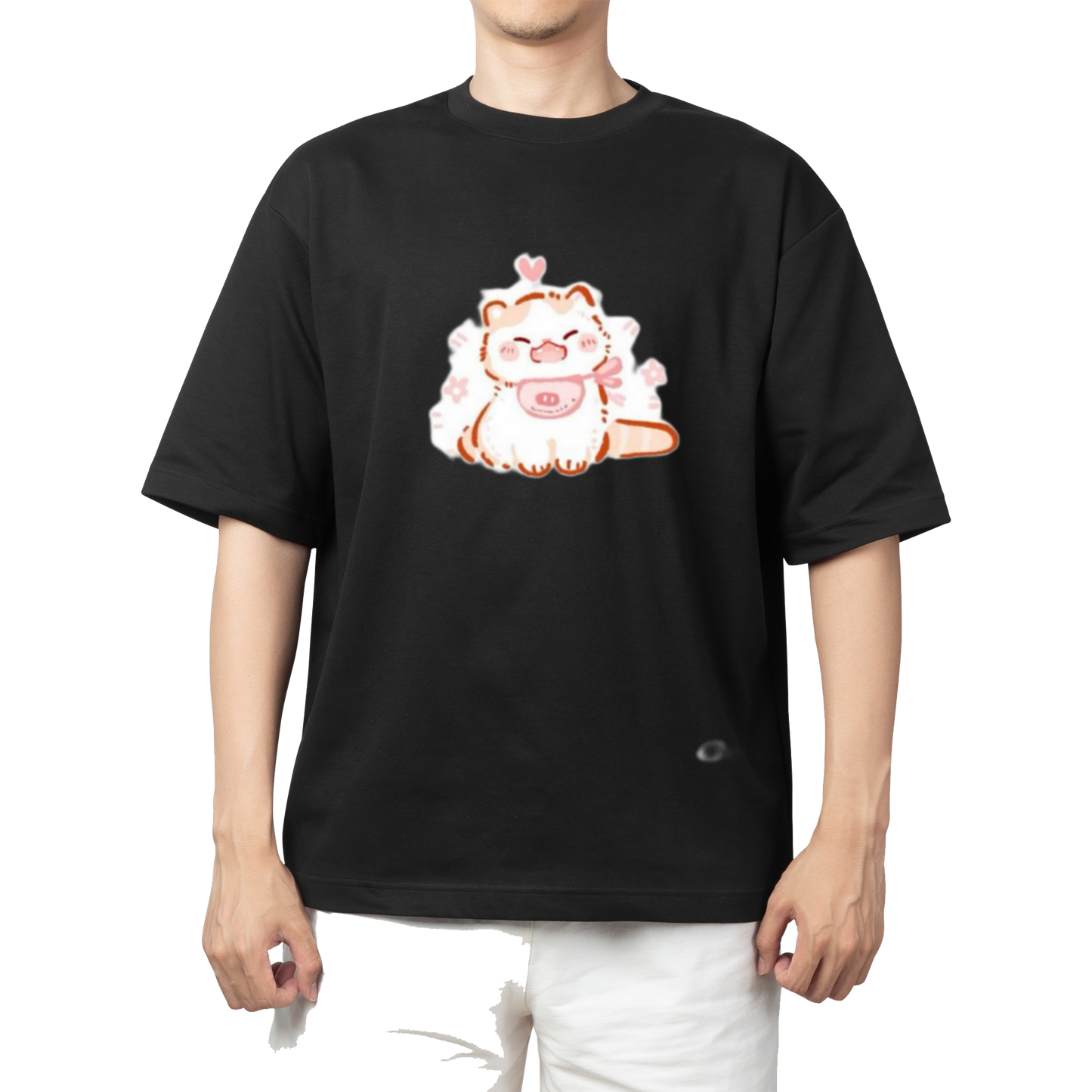 cat One Size t- shirt Black 77