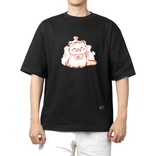 cat One Size t- shirt Black 77