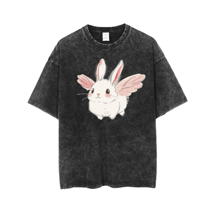 bunny One Size t- shirt Washed 77