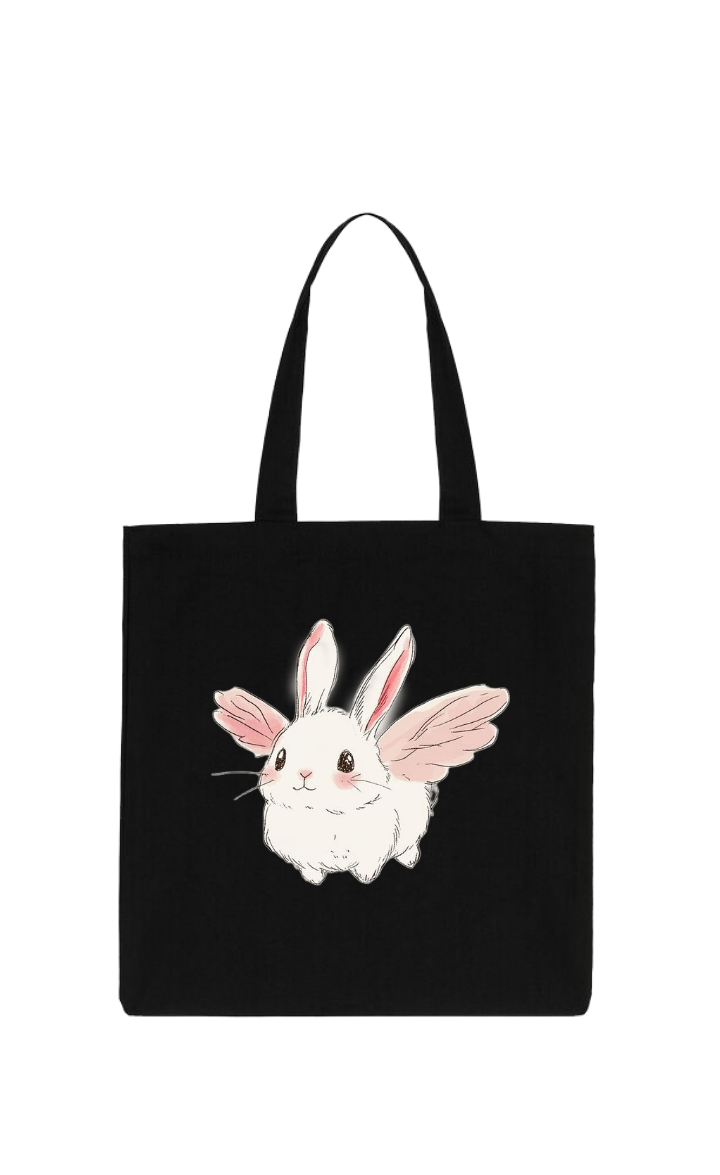 bunny tote bag White 77