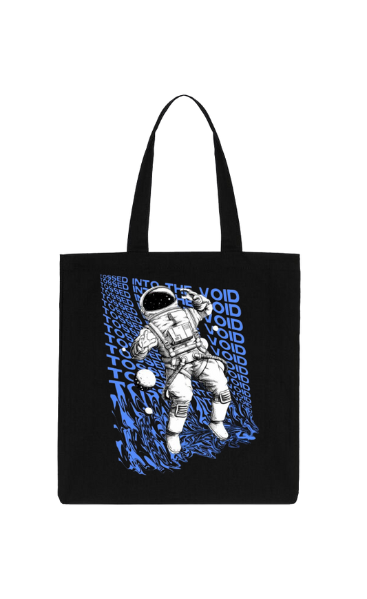 VOID Back text tote bag Black 74