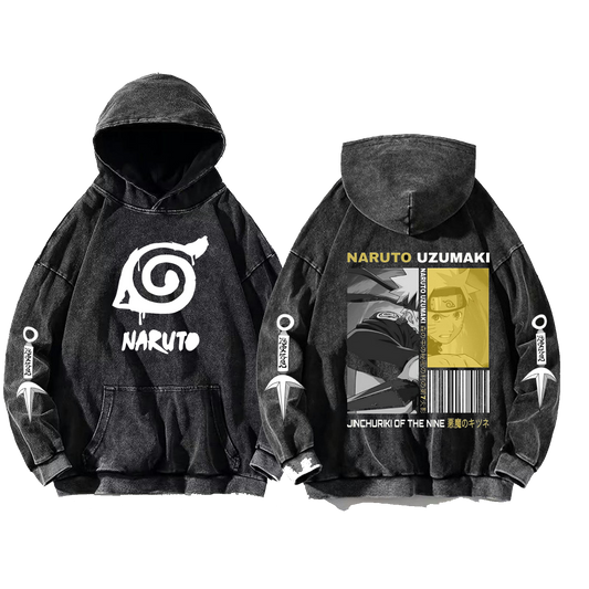Naruto Shippuden One Size hoodie Washed Back 77