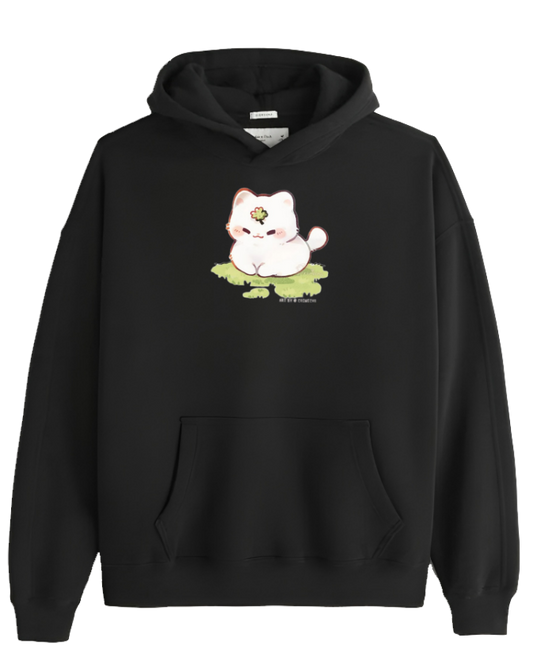 cat Oversize Hoodie Black 77