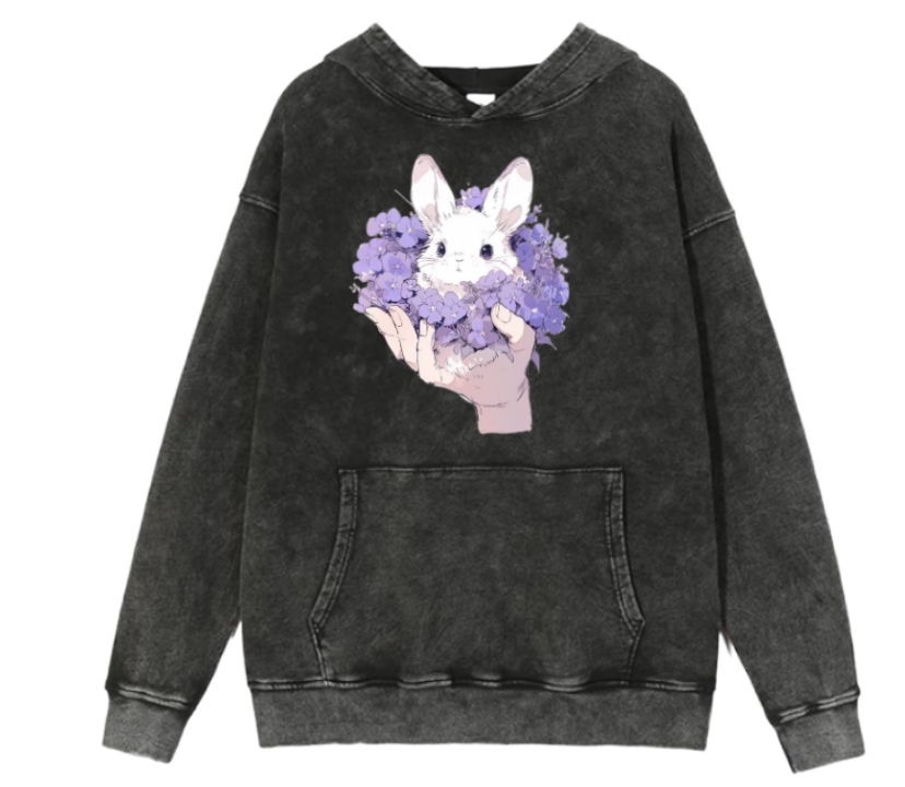 bunny Oversize Hoodie Washed 78