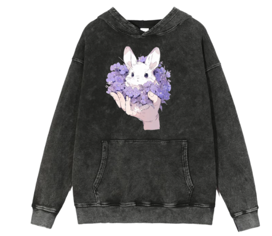 bunny Oversize Hoodie Washed 78