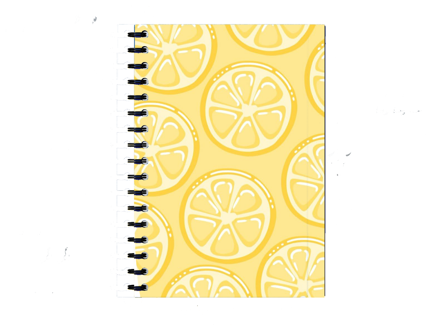 Lemon Print Spiral Notebook A5 78