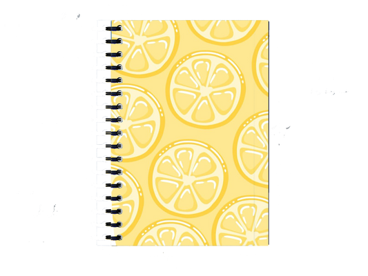 Lemon Print Spiral Notebook A5 78