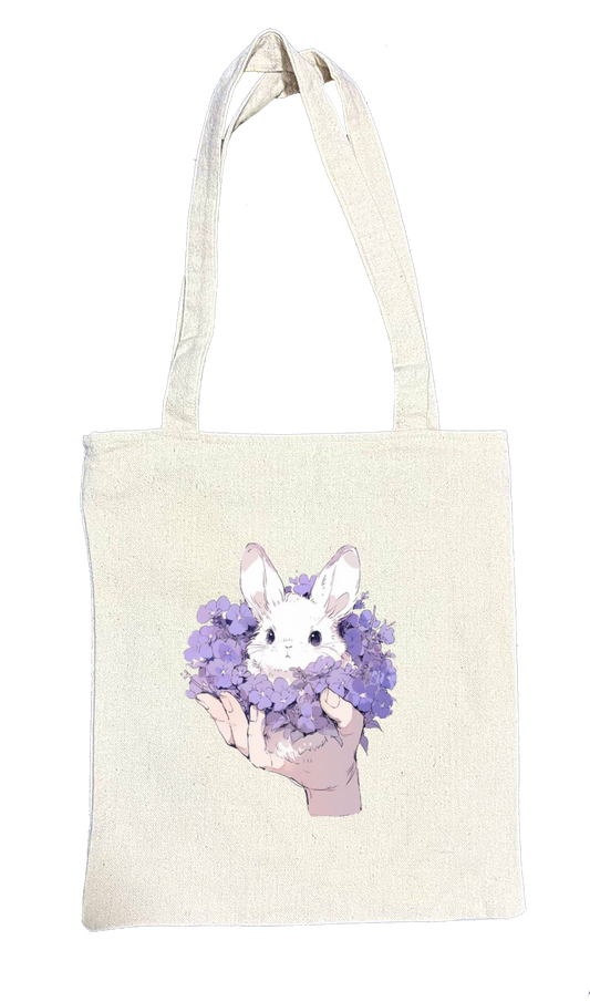 bunny tote bag White 78