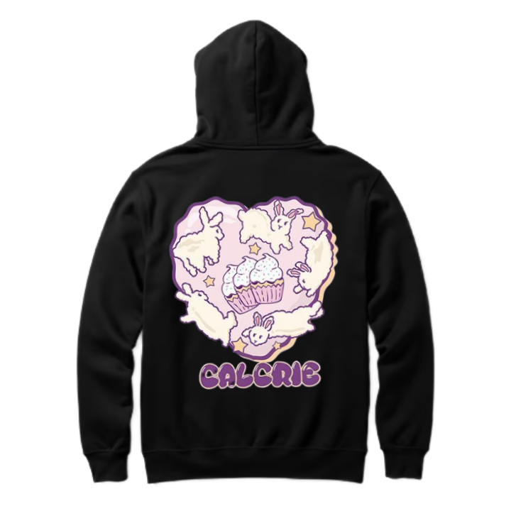 CALCRIC One Size hoodie Black Back 78